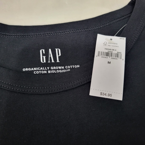 GAP Organically Grown Short Sleeve Tee. Black Medium. - Picture 4 of 7
